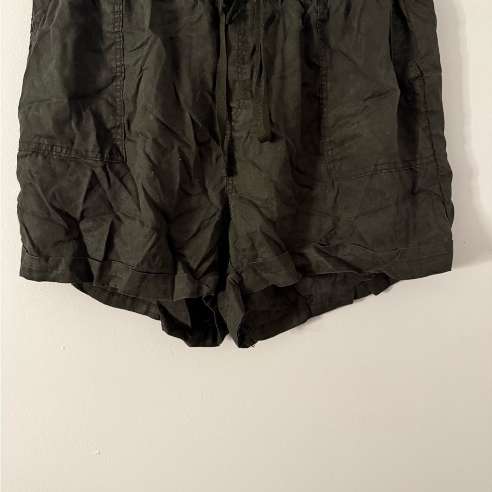 Workshop Republic Clothing Black Cargo Shorts Relaxed Fit